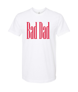 Bad Dad Guitar White T-Shirt - Bad Dad