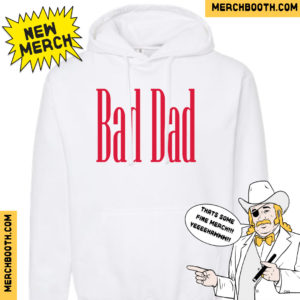 Bad Dad Guitar White Hoodie - Bad Dad